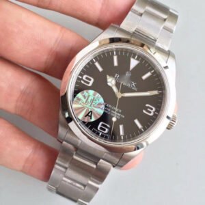 1:1 SUPER REPLICA ROLEX AIR KING M116900-0002 JF FACTORY BLACK DIAL