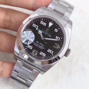 1:1 SUPER REPLICA ROLEX AIR-KING 116900 JF FACTORY BLACK DIAL
