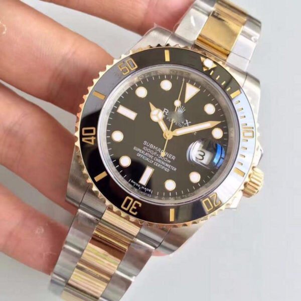 1:1 SUPER REPLICA ROLEX SUBMARINER DATE 116613LN NOOB FACTORY V8 BLACK DIAL