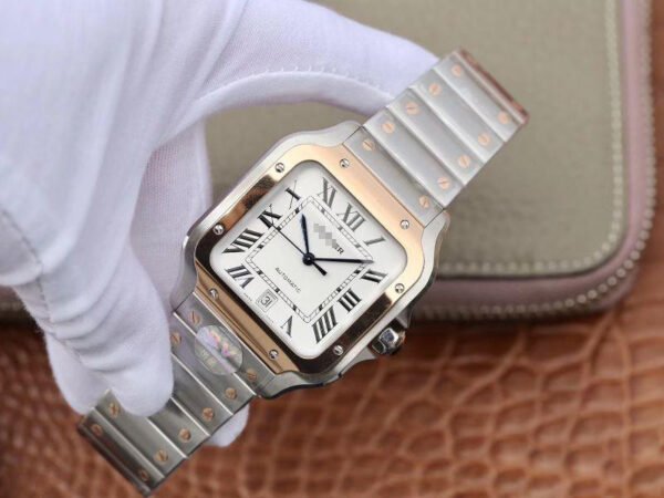 1:1 SUPER REPLICA CARTIER DE SANTOS W2SA0006 BV FACTORY WHITE DIAL