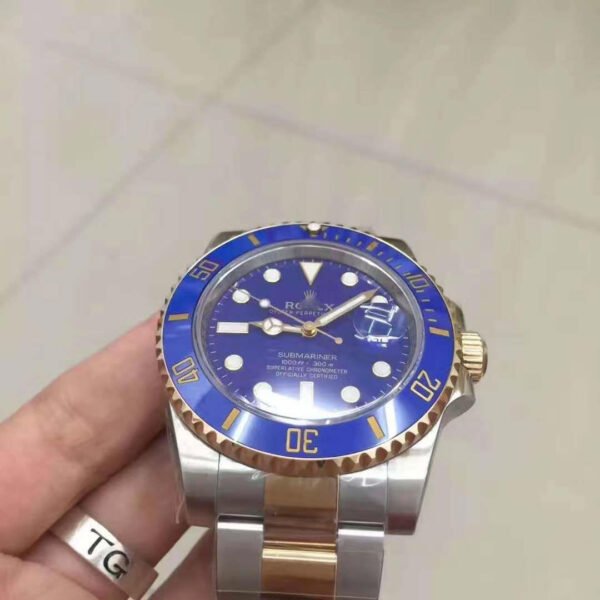 1:1 SUPER REPLICA ROLEX SUBMARINER DATE 116613LB NOOB FACTORY V8 BLUE DIAL