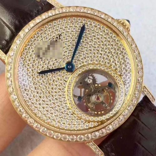 1:1 SUPER REPLICA CARTIER ROTONDE TOURBILLON DIAMONDS DIAL