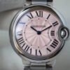 1:1 SUPER REPLICA BALLON BLEU DE CARTIER 33MM V6 FACTORY PINK DIAL