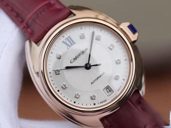 1:1 SUPER REPLICA CLE DE CARTIER AUTOMATIC 35MM WJCL0032 18K ROSE GOLD SILVER-GRAY DIAL
