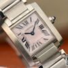1:1 SUPER REPLICA CARTIER TANK FRANCAISE LADIES W51028Q3 PINK DIAL