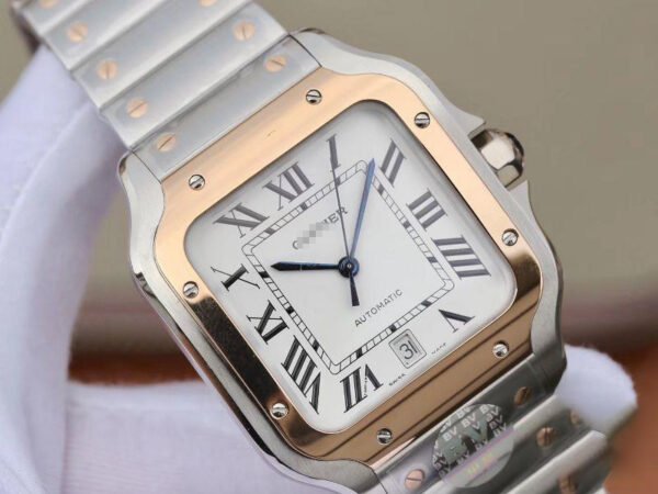 1:1 SUPER REPLICA CARTIER DE SANTOS W2SA0006 BV FACTORY WHITE DIAL