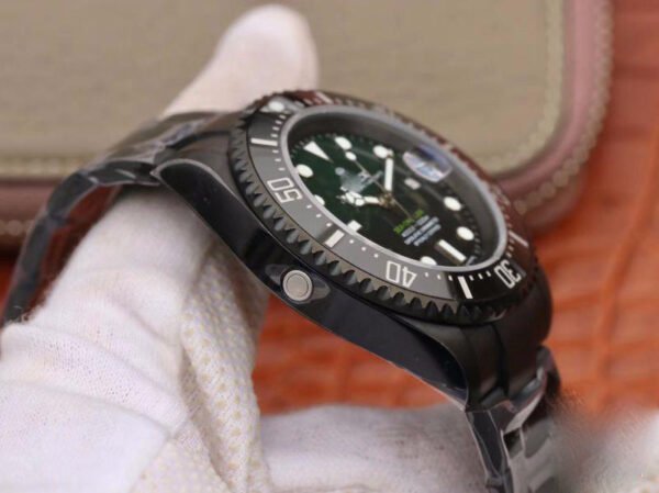 1:1 SUPER REPLICA ROLEX SEA-DWELLER DEEPSEA 11666001 V2 GREEN GRADUAL BLACK DIAL