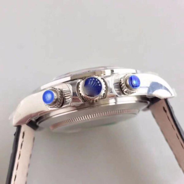 1:1 SUPER REPLICA ROLEX DAYTONA COSMOGRAPH 116520 JH FACTORY BLACK LEATHER STRAP