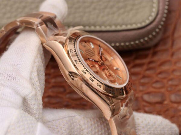 1:1 SUPER REPLICA ROLEX DAYTONA COSMOGRAPH 116508 JH FACTORY ROSE GOLD DIAL