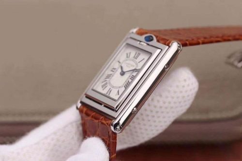 1:1 SUPER REPLICA CARTIER TANK SOLO LADIES W5200025 WHITE DIAL
