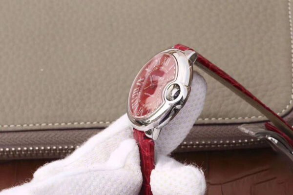 1:1 SUPER REPLICA BALLON BLEU DE CARTIER 33MM WSBB0022 TW FACTORY RED DIAL