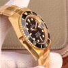 1:1 SUPER REPLICA ROLEX SUBMARINER DATE 116618LN VR FACTORY 18K YELLOW GOLD WRAPPED BLACK DIAL