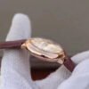 1:1 SUPER REPLICA BALLON BLEU DE CARTIER LADIES 33MM V6 FACTORY 18K ROSE GOLD CASE WHITE DIAL