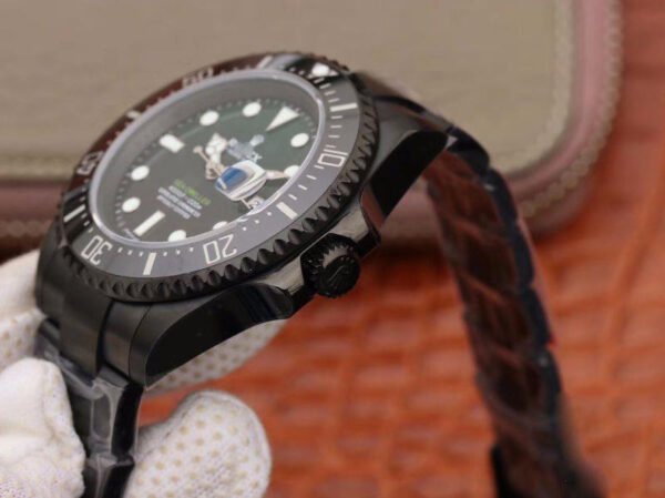 1:1 SUPER REPLICA ROLEX SEA-DWELLER DEEPSEA 11666001 V2 GREEN GRADUAL BLACK DIAL