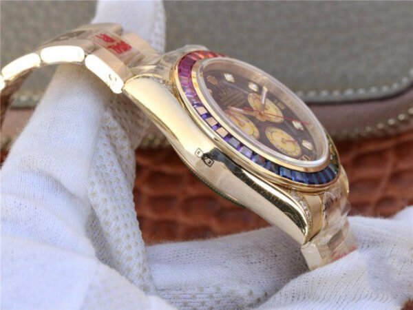 1:1 SUPER REPLICA ROLEX DAYTONA RAINBOW COSMOGRAPH 116598RBOW BL FACTORY 7750 MOVEMENT