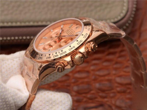 1:1 SUPER REPLICA ROLEX DAYTONA COSMOGRAPH 116508 JH FACTORY ROSE GOLD DIAL