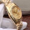 1:1 SUPER REPLICA ROLEX DAY-DATE II 218238 40MM EW FACTORY 18K YELLOW GOLD DIAL