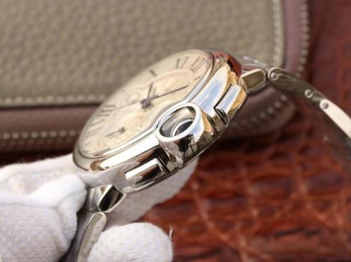 1:1 SUPER REPLICA CARTIER BALLON BLEU CHRONOGRAPH W6920076 ZF FACTORY SILVER DIAL