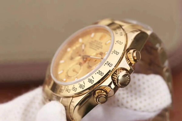 1:1 SUPER REPLICA ROLEX DAYTONA COSMOGRAPH 116503 JH FACTORY GOLD DIAL