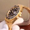 1:1 SUPER REPLICA ROLEX SUBMARINER DATE 116618LN VR FACTORY 18K YELLOW GOLD WRAPPED BLACK DIAL