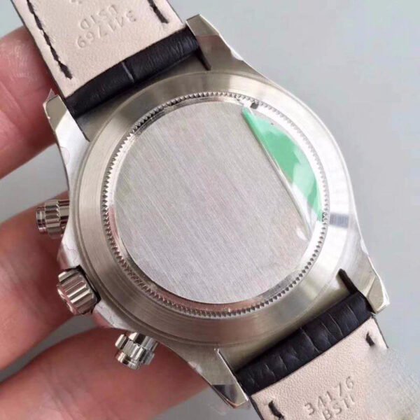 1:1 SUPER REPLICA ROLEX DAYTONA COSMOGRAPH 116520 JH FACTORY BLACK LEATHER STRAP