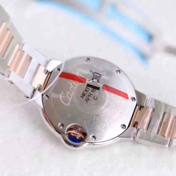 1:1 SUPER REPLICA BALLON BLEU DE CARTIER LADIES W6920033 36MM V6 FACTORY WHITE TEXTURED DIAL