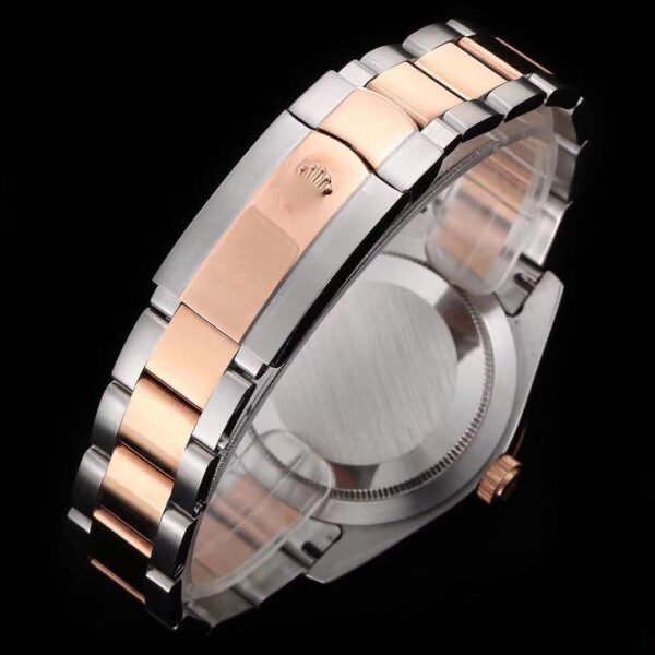 1:1 SUPER REPLICA ROLEX AIR-KING 116900 ROSE GOLD JF FACTORY BLACK DIAL