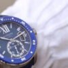 1:1 SUPER REPLICA CALIBRE DE CARTIER DIVER WSCA0010 42MM JF FACTORY BLUE DIAL