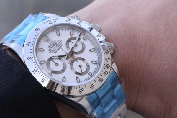 1:1 SUPER REPLICA ROLEX DAYTONA COSMOGRAPH 116520 NOOB FACTORY WHITE DIAL