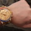 1:1 SUPER REPLICA ROLEX DAYTONA COSMOGRAPH RAINBOW 116598RBOW BL FACTORY GOLD DIAL