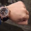 1:1 SUPER REPLICA ROLEX YACHT MASTER 116695SATS 40MM NOOB FACTORY 18K ROSE GOLD WRAPPED BLACK DIAL