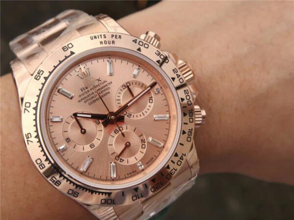 1:1 SUPER REPLICA ROLEX DAYTONA COSMOGRAPH 116508 JH FACTORY ROSE GOLD DIAL
