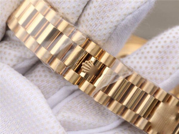 1:1 SUPER REPLICA ROLEX DAY-DATE II 218238 40MM EW FACTORY 18K YELLOW GOLD DIAL